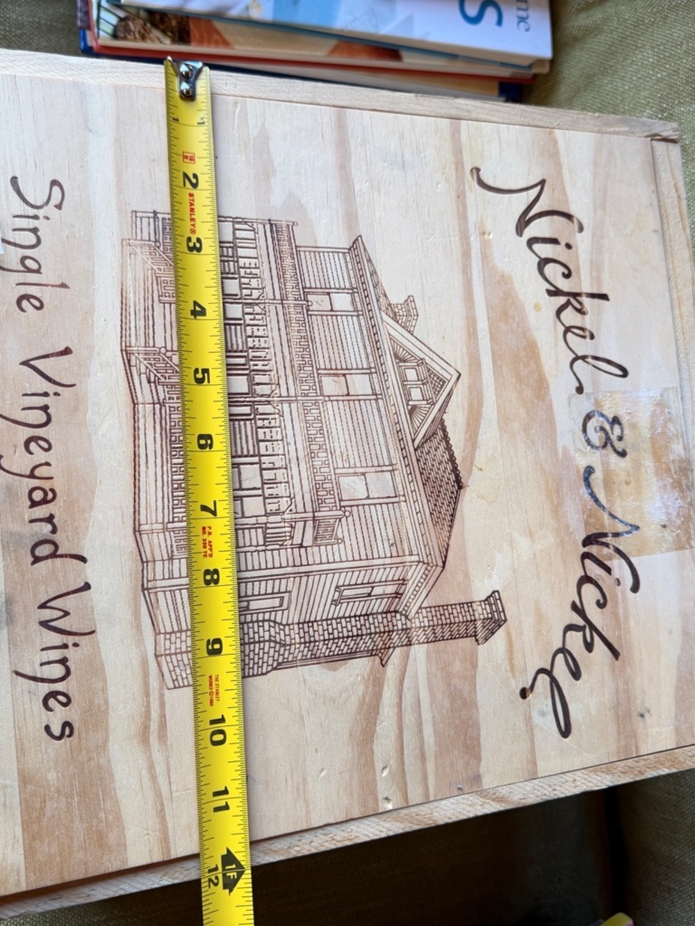 Vintage Nickel & Nickel Cabernet Sauvignon Wood Wine Crate Panel - Picture 8 of 10